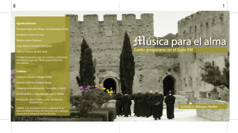 Carátula y cartel "Música para el alma" 0