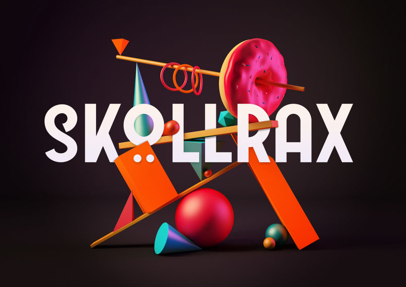 Totem Skollrax, es un proyecto personal como parte de un curso de Cinema4D impartido por el ilustrador Zigor. 8