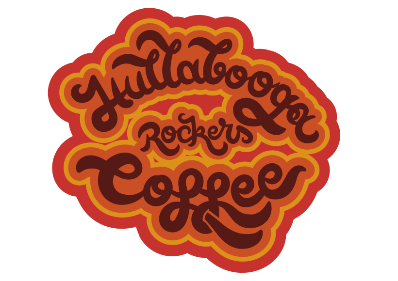 Lettering "Hullabooga Rockers Coffee" 1
