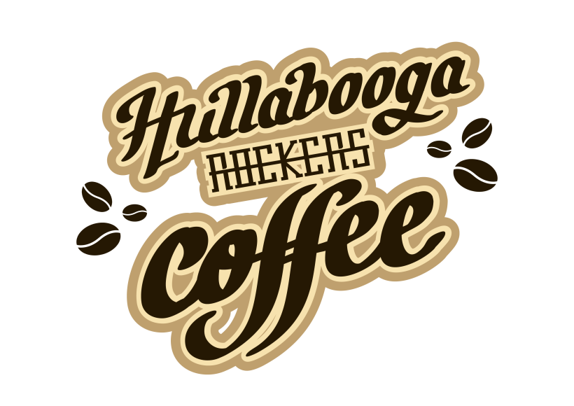 Lettering "Hullabooga Rockers Coffee" 5
