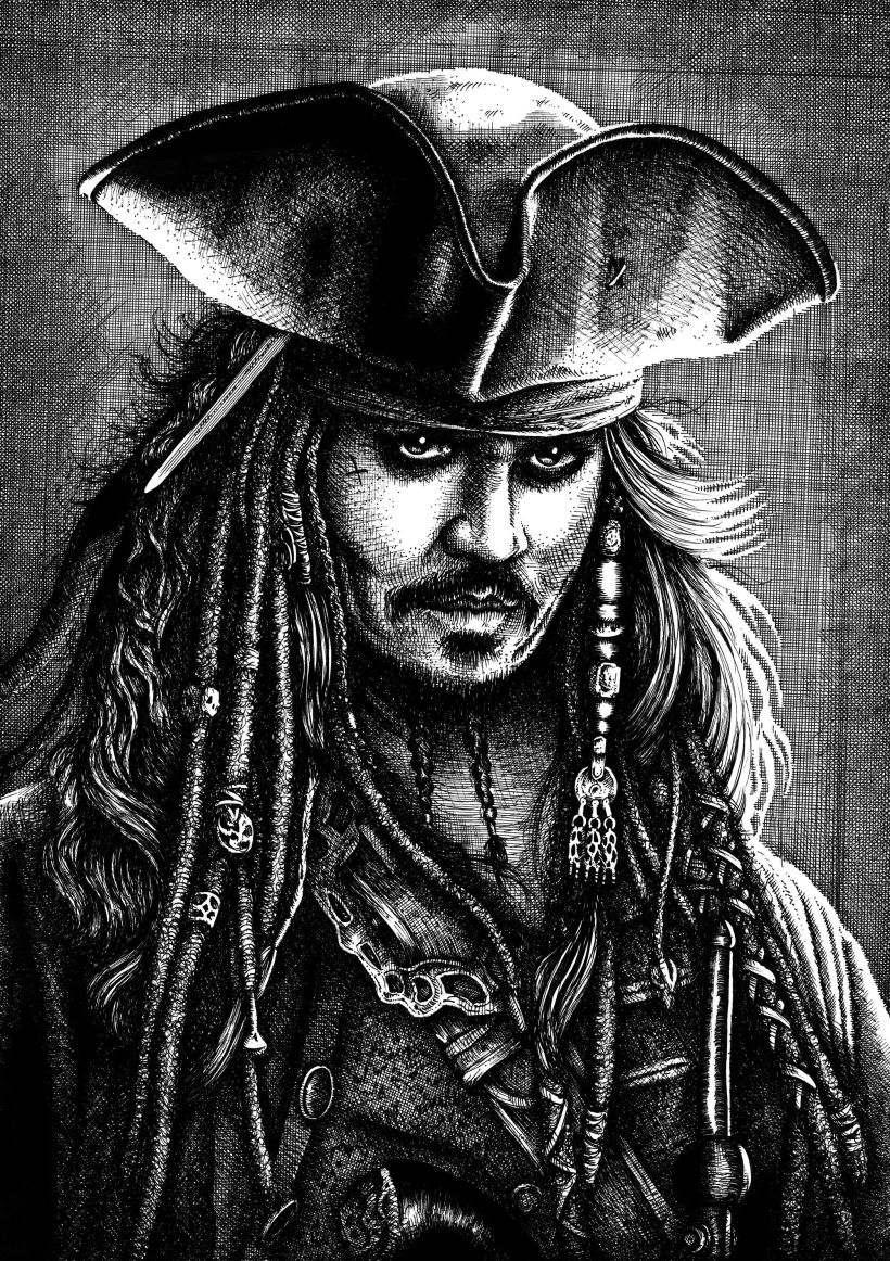 Retrato Jack Sparrow 0