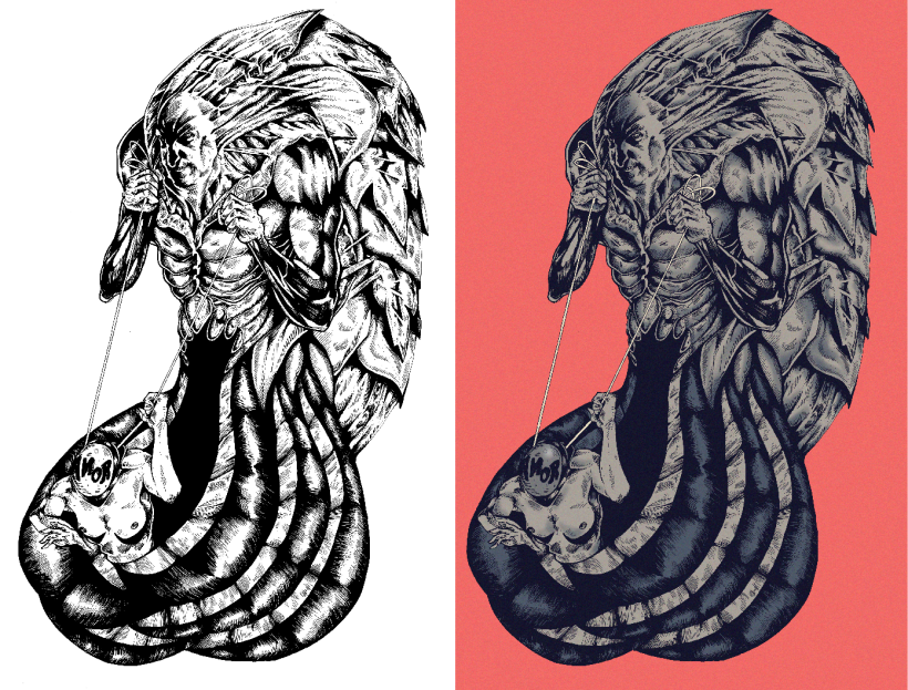 Ilustración - El gordo de los tentáculos. 0