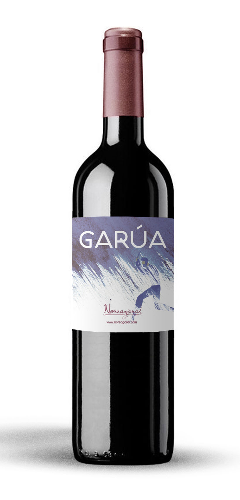 Diseño de la etiqueta de vino tinto Garúa de Bodegas Norzagarai 0