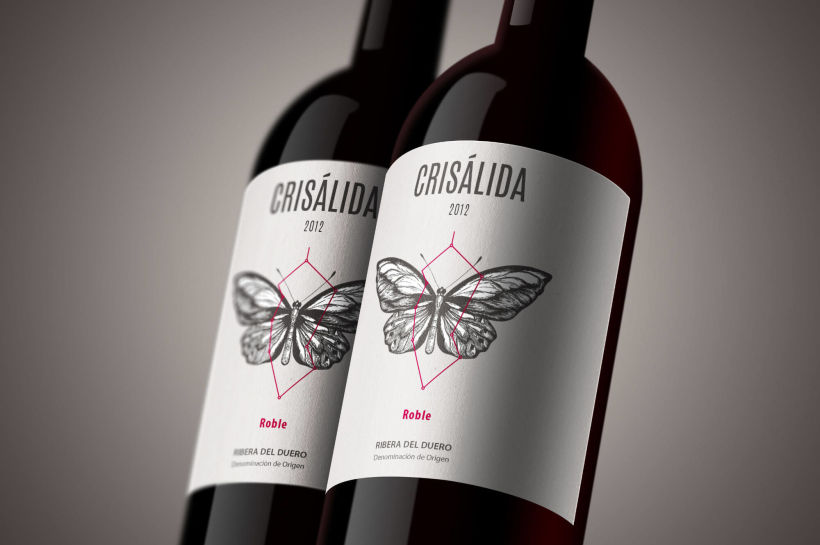 Crisálida: Naming and design of the wine-label 0
