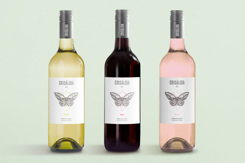 Crisálida: Naming and design of the wine-label 3