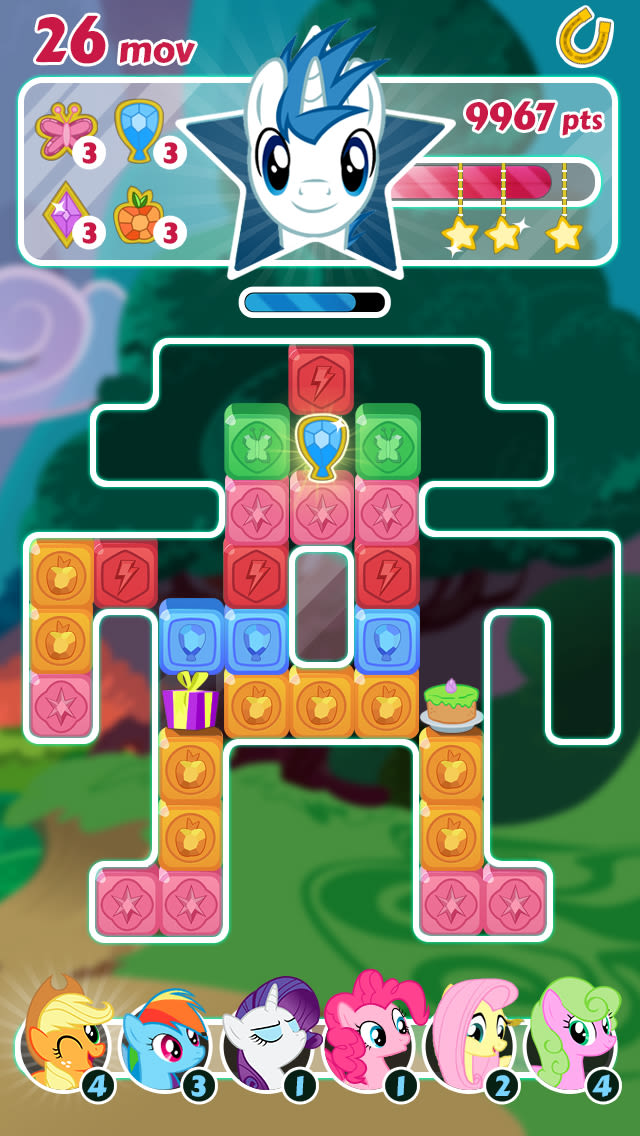 "My Little Pony: Puzzle Party. Interfaces alternativas del juego oficial 2