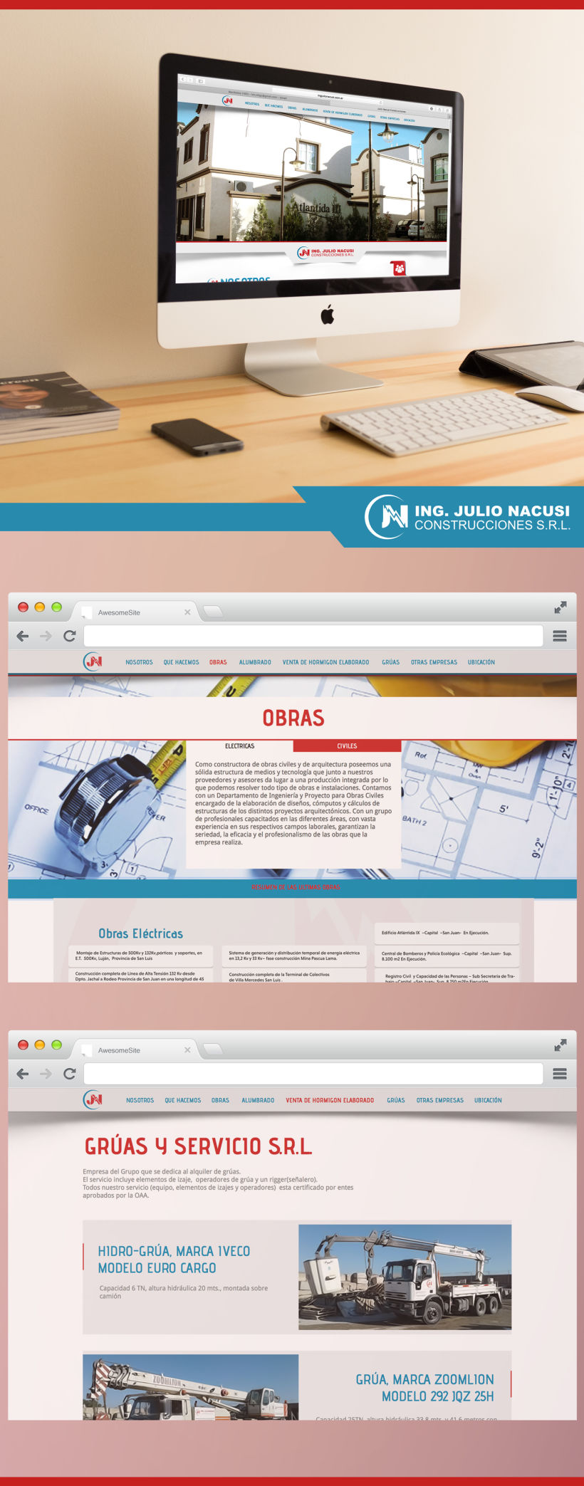 Re-Diseño web Ing. Julio Nacusi 0