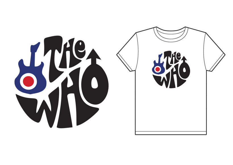 Diseño de camiseta para The Who y Pretty Green en colaboración con Talenthouse 6