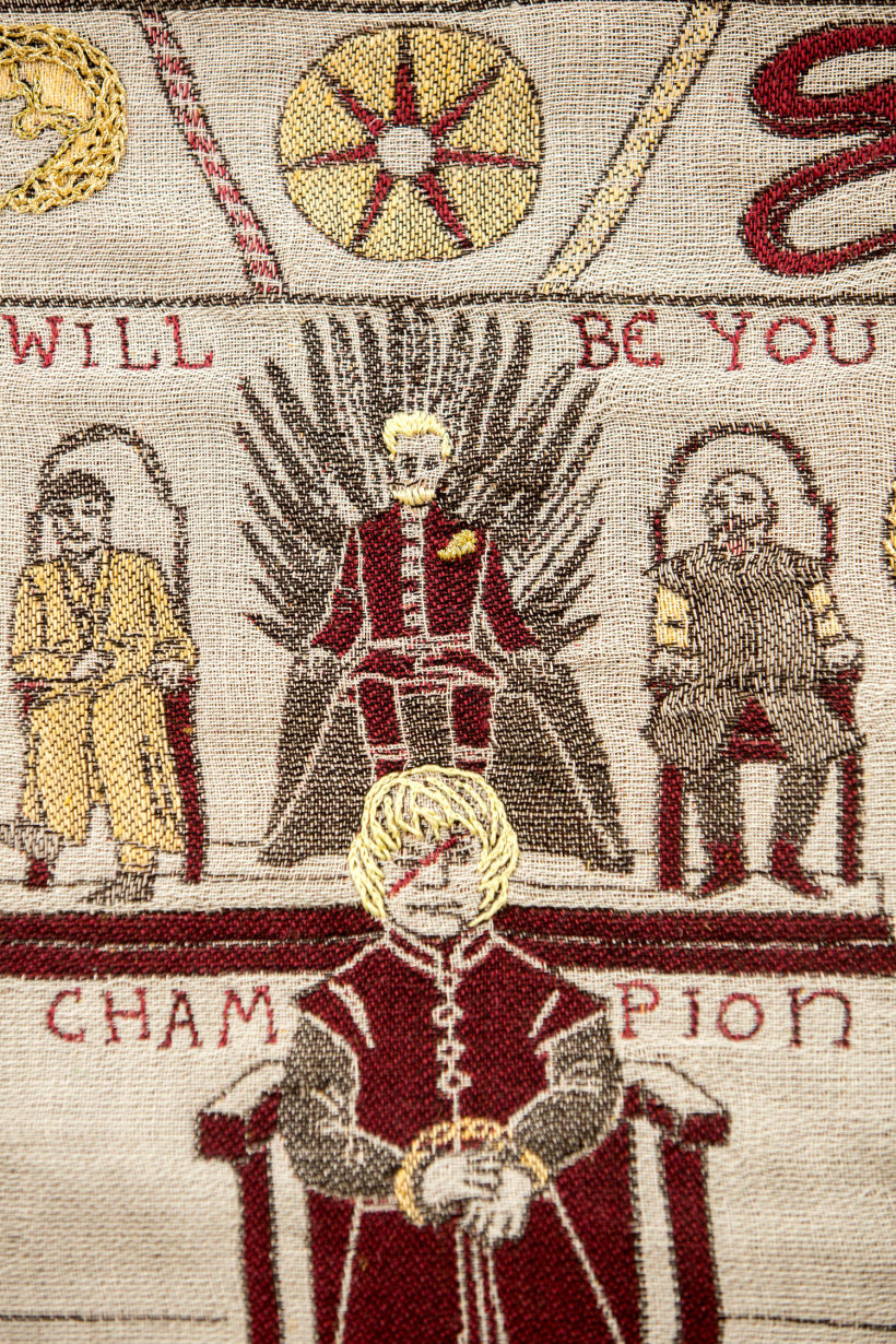 Un tapiz bordado con escenas épicas de Juego de Tronos 10