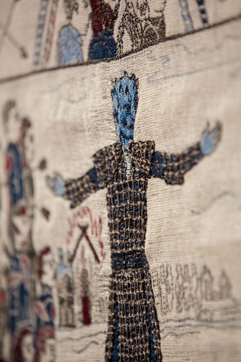 Un tapiz bordado con escenas épicas de Juego de Tronos 11
