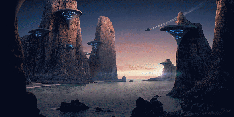 Cone bay - Matte painting 4