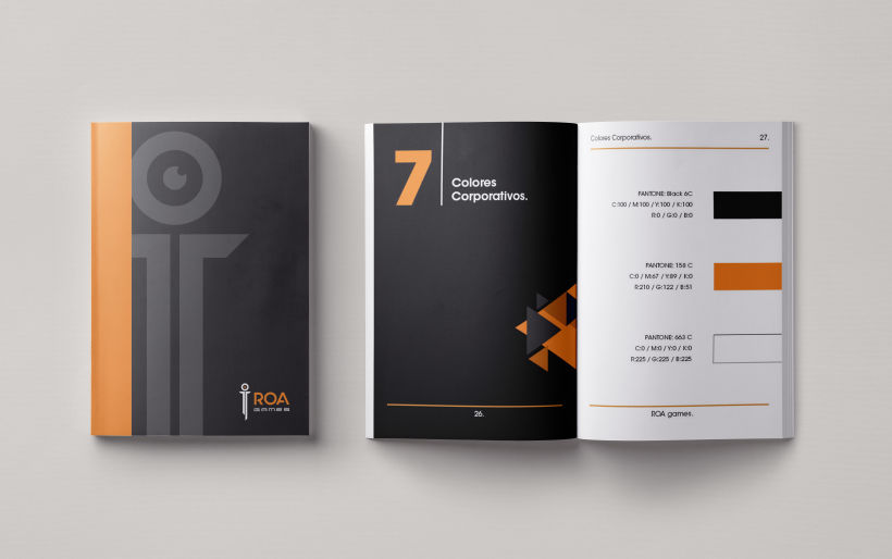 Mi Proyecto del curso: Introducción al Diseño Editorial | Manual de marca ROA. 1