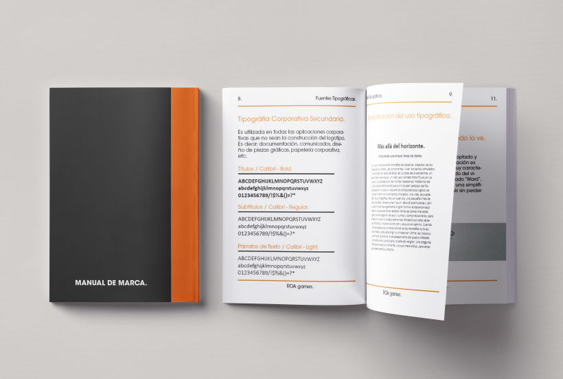 Mi Proyecto del curso: Introducción al Diseño Editorial | Manual de marca ROA. 4