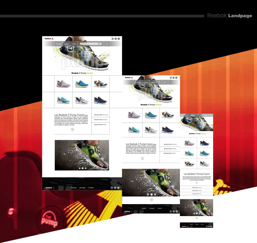 Landing page para marca de calzado deportivo 0