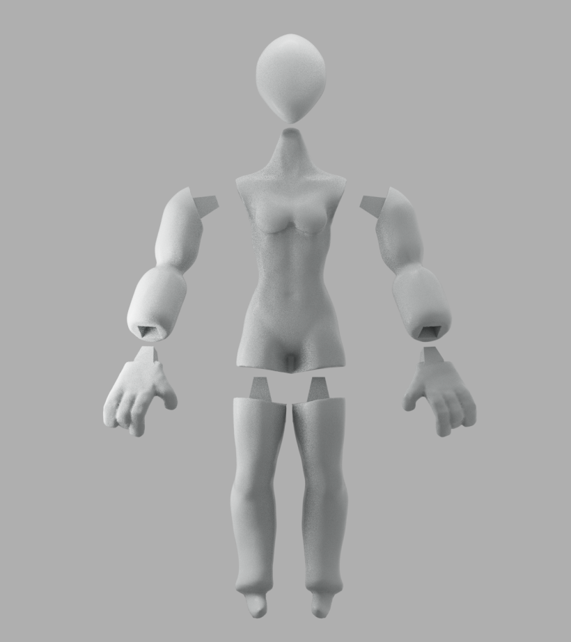 Mi Proyecto del curso: Modelado de personajes en 3D (leon y alien) -1