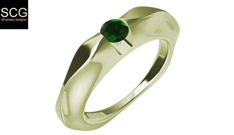 Ring with gem 1