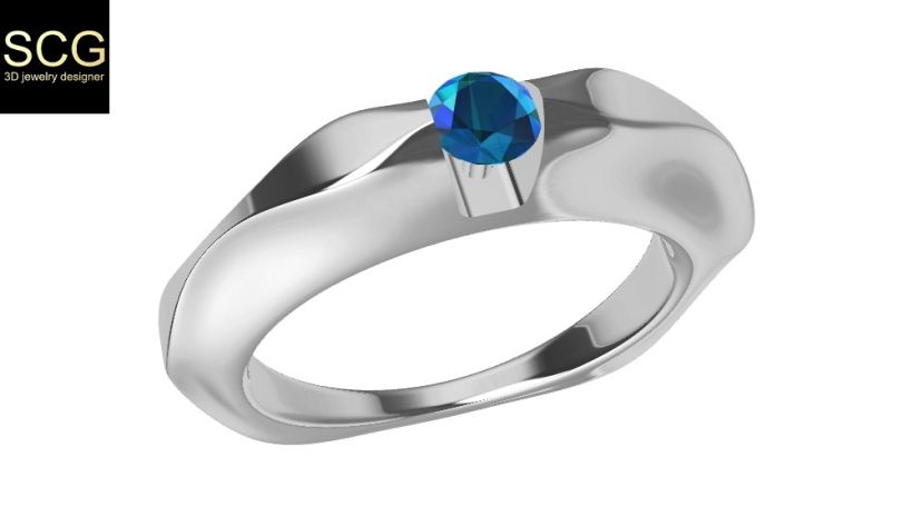 Ring with gem 2