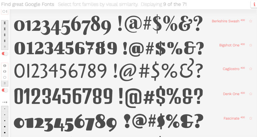 Find great Google fonts, elige la mejor tipografía 3