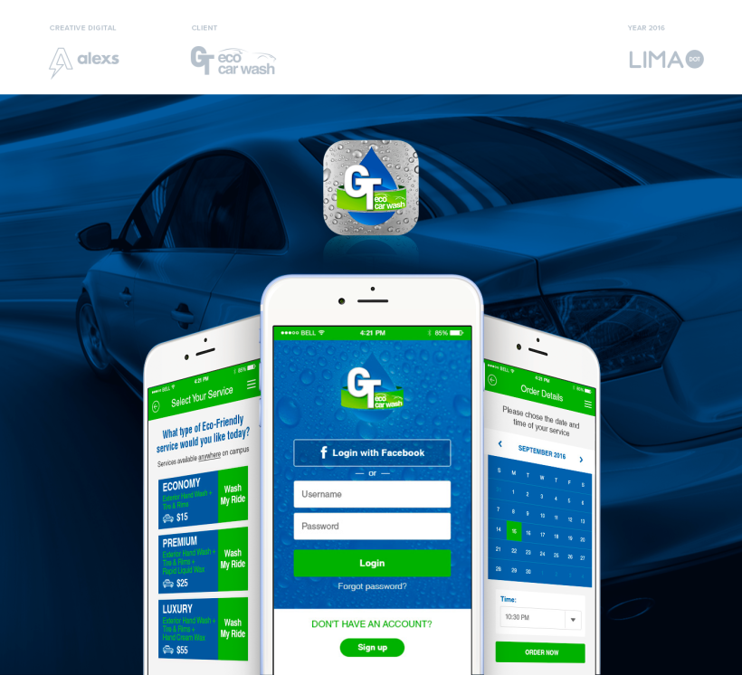 GT Eco Car Wash + UX/UI App + Landing Page -1