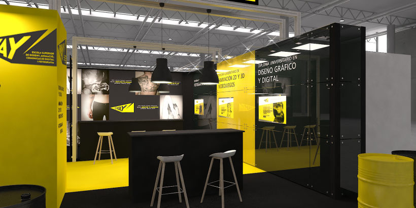 Stands-Temporary Architecture. Design and 3D Visualization for Servis Complet 7