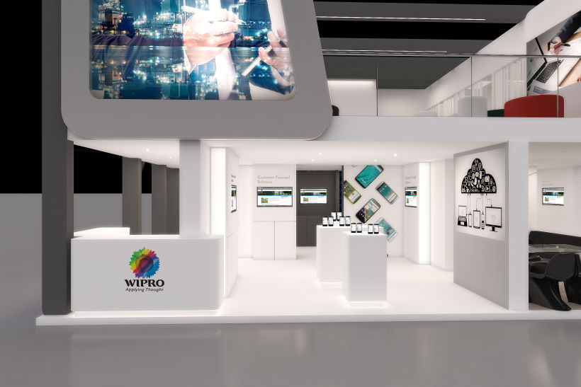 Stands-Temporary Architecture. Design and 3D Visualization for Servis Complet 13