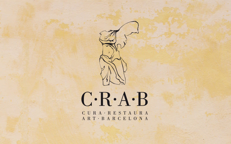 Identidad creada para C·R·A·B, empresa dedicada a la restauración de obras de artevo proyecto 0