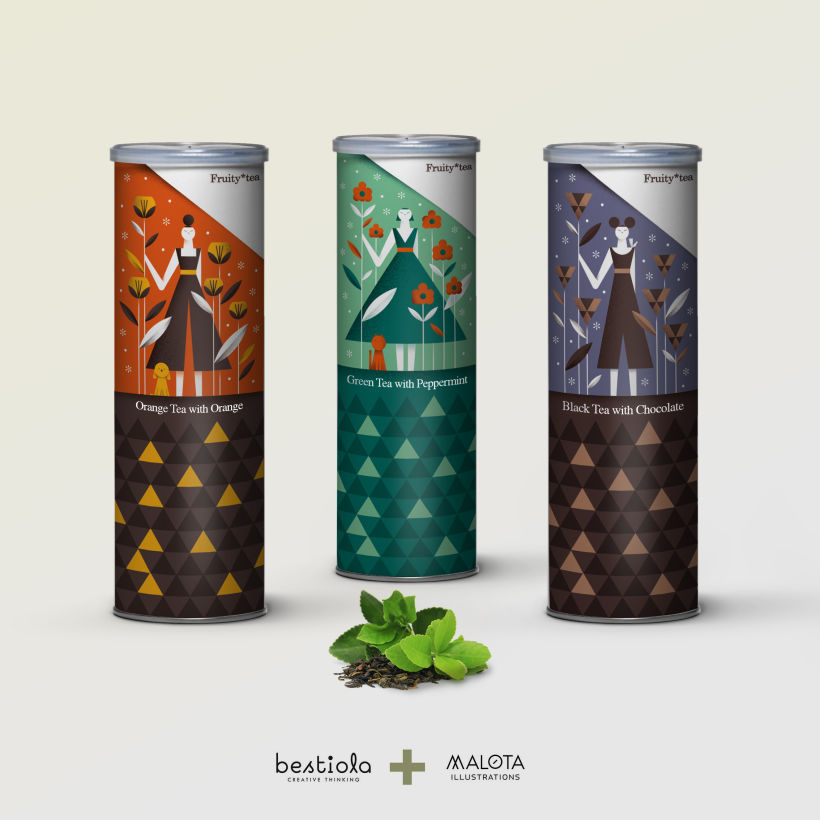 Diseño de packaging para Tes - colaboración de Bestiola & Malota  0