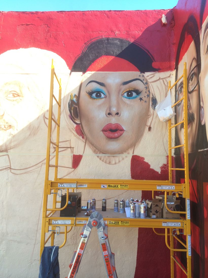 Mural HIGH VOLTAGE -Estudio de tattoo de Kat Von D, Hollywood LA- 9