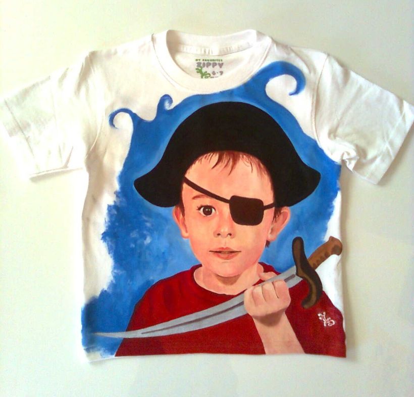 Camisetas para niñas y niños Pintadas a mano 5