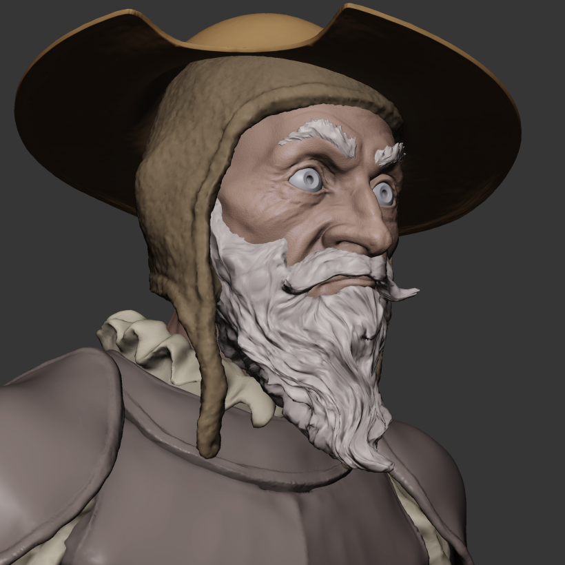 Don Quijote sketch made in blender 0
