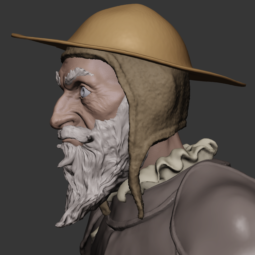 Don Quijote sketch made in blender 1