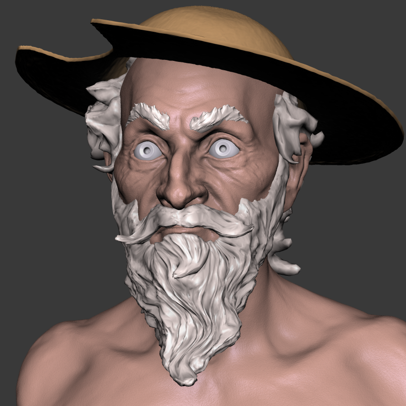 Don Quijote sketch made in blender 9