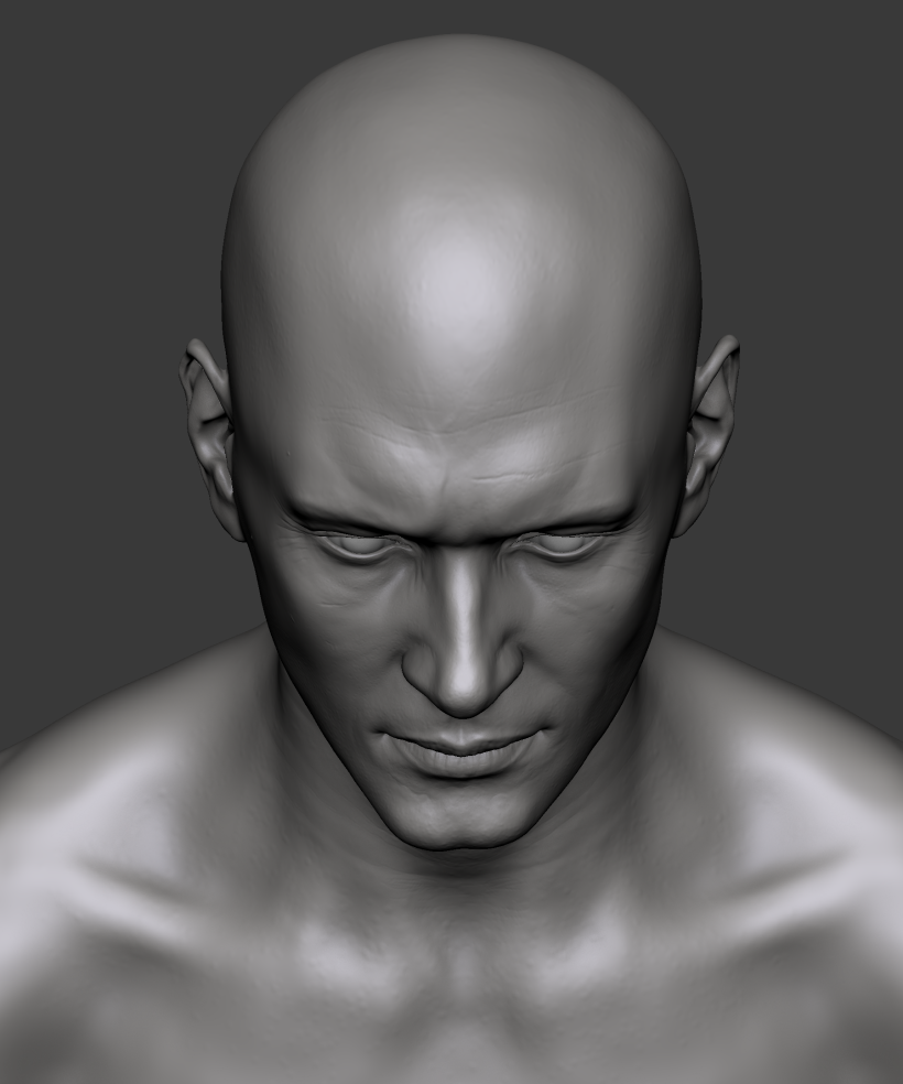 Estudio de una cabeza masculina 9