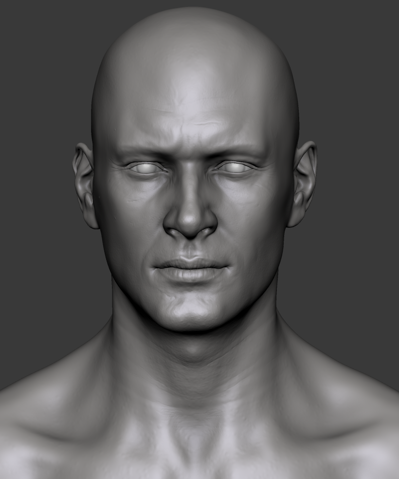 Estudio de una cabeza masculina 2