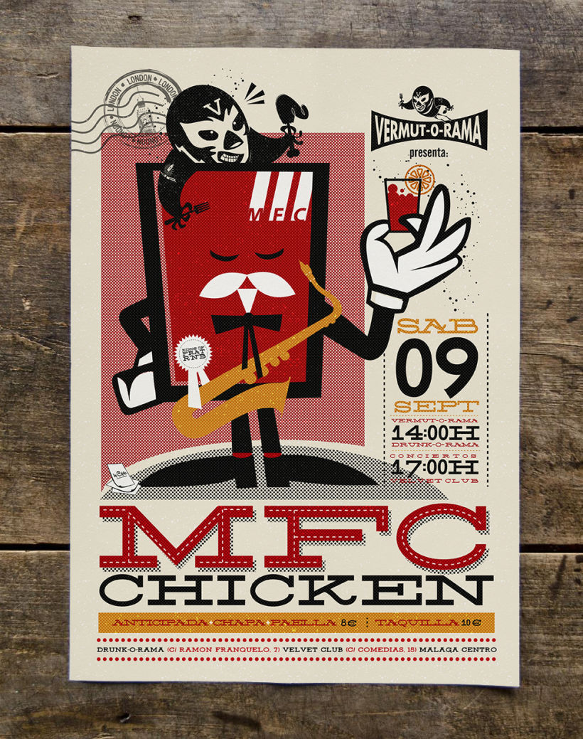 MFC CHICKEN vermut-o-rama poster 5