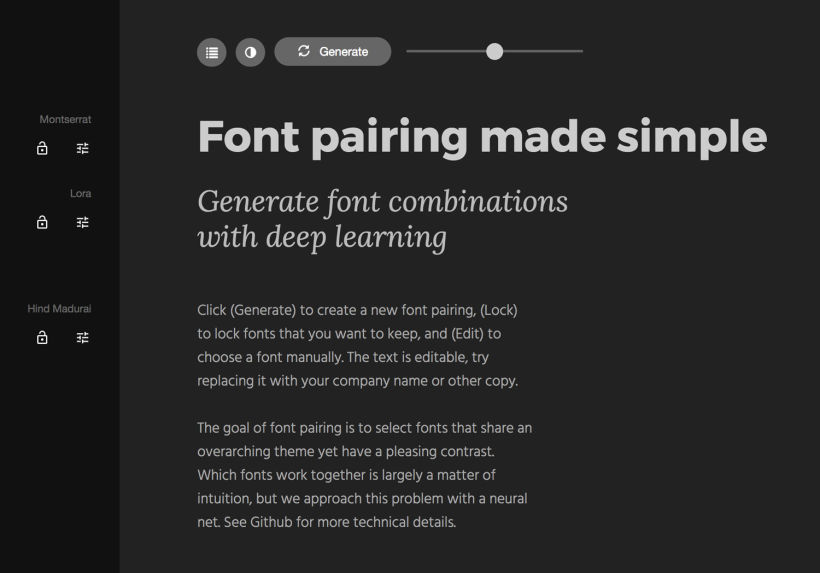 Fontjoy, una web para combinar tipografías 1