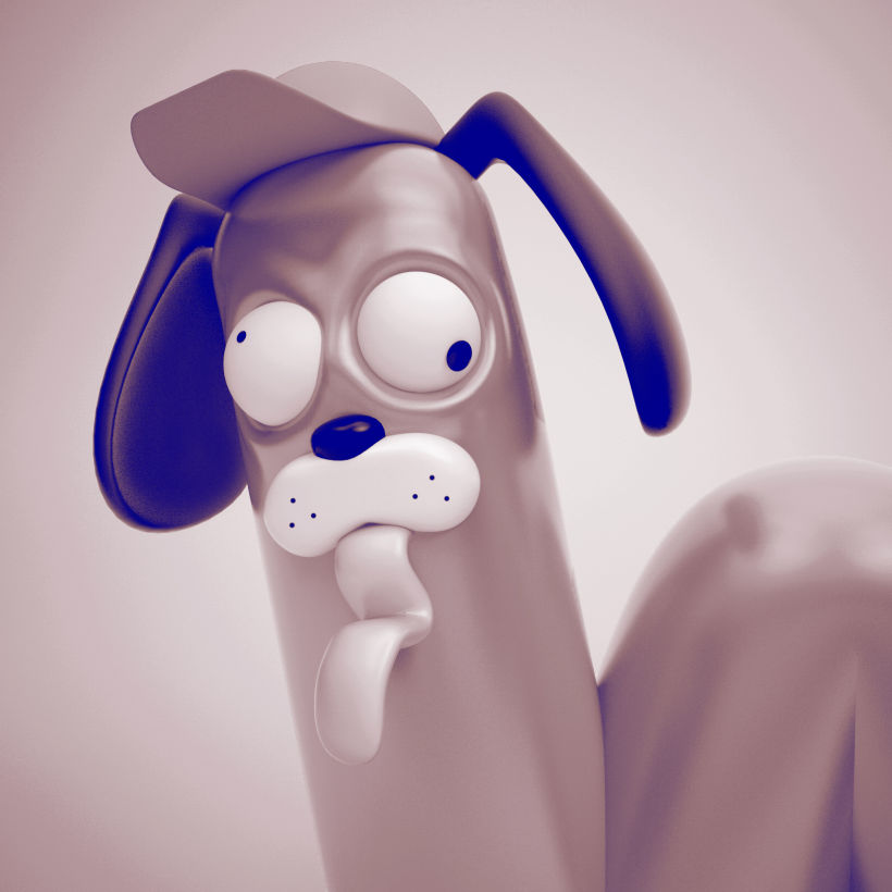 Morthimer, el perro salchicha ( Proyecto del curso: Lettering 3D de @zigor ) 3