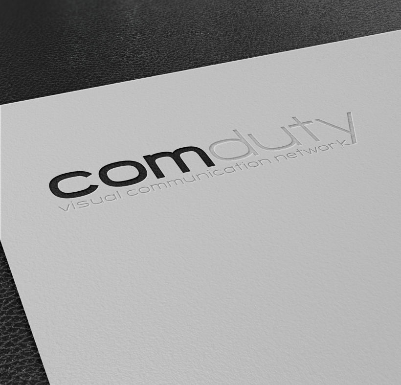 Imagen corporativa para Comduty, empresa de producción de eventos y plv. 0