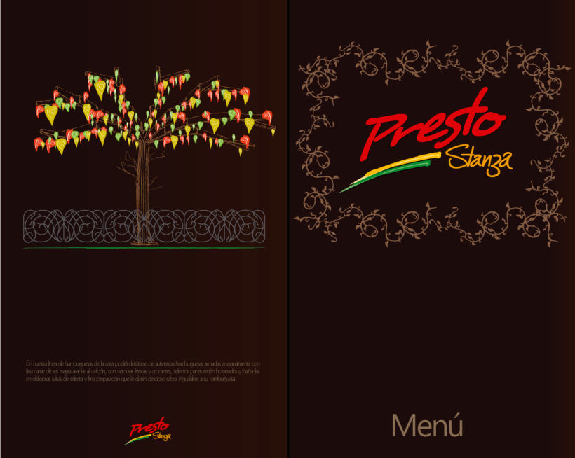 Diseño publicitario y branding para Hamburguesas premium Presto Stanza -1