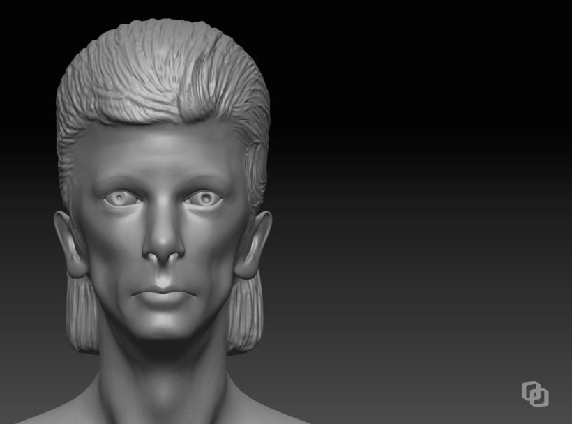David Bowie & David Lynch - Mi Proyecto del curso: Modelado realista con ZBrush 0