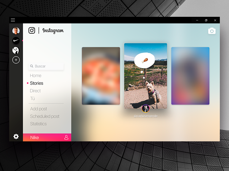 Instagram concept for windows 10 -1