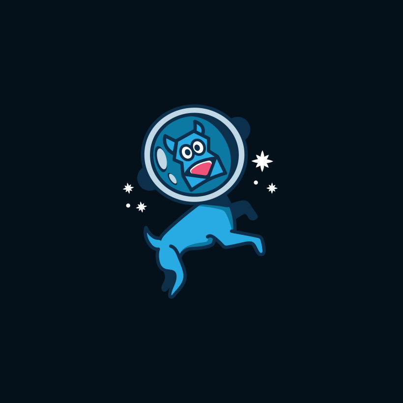 Space Dog | logo | ilustración  0
