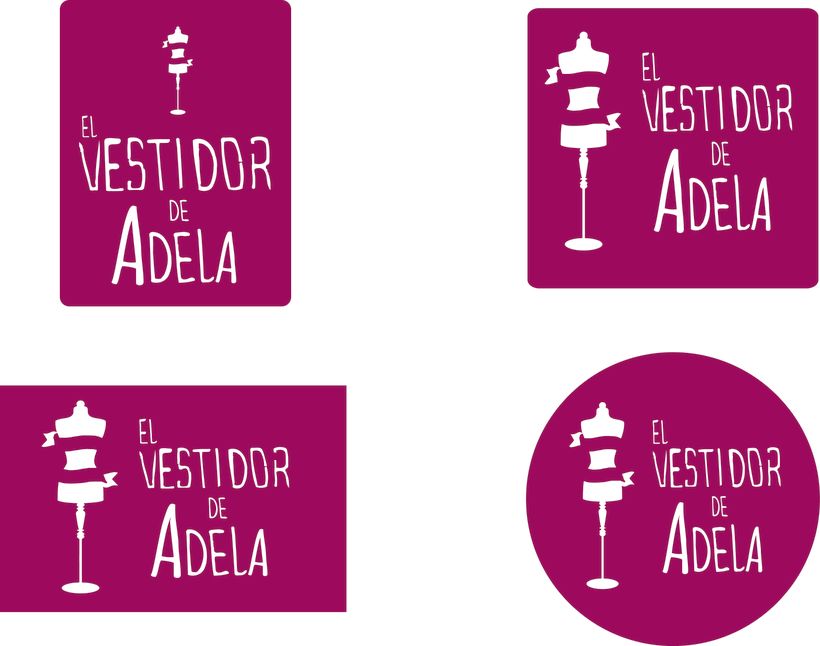 Logotipo tienda de ropa "El Vestidor de Adela" y app 0
