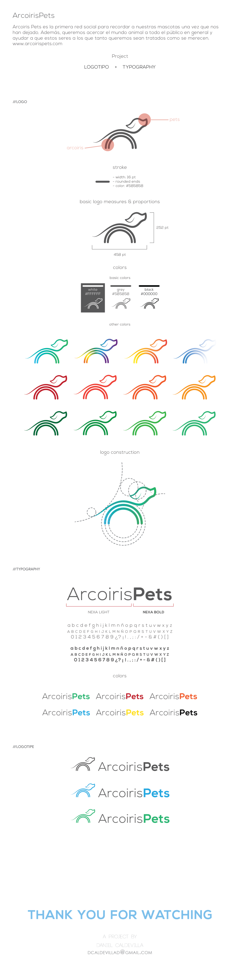 ARCOIRIS PETS // Logotype development. -1