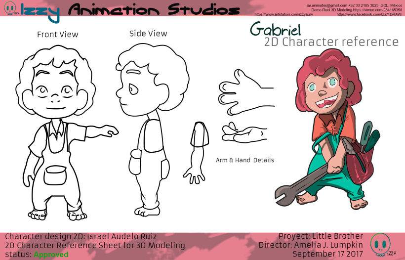 Gabriel,  3D Character.  1