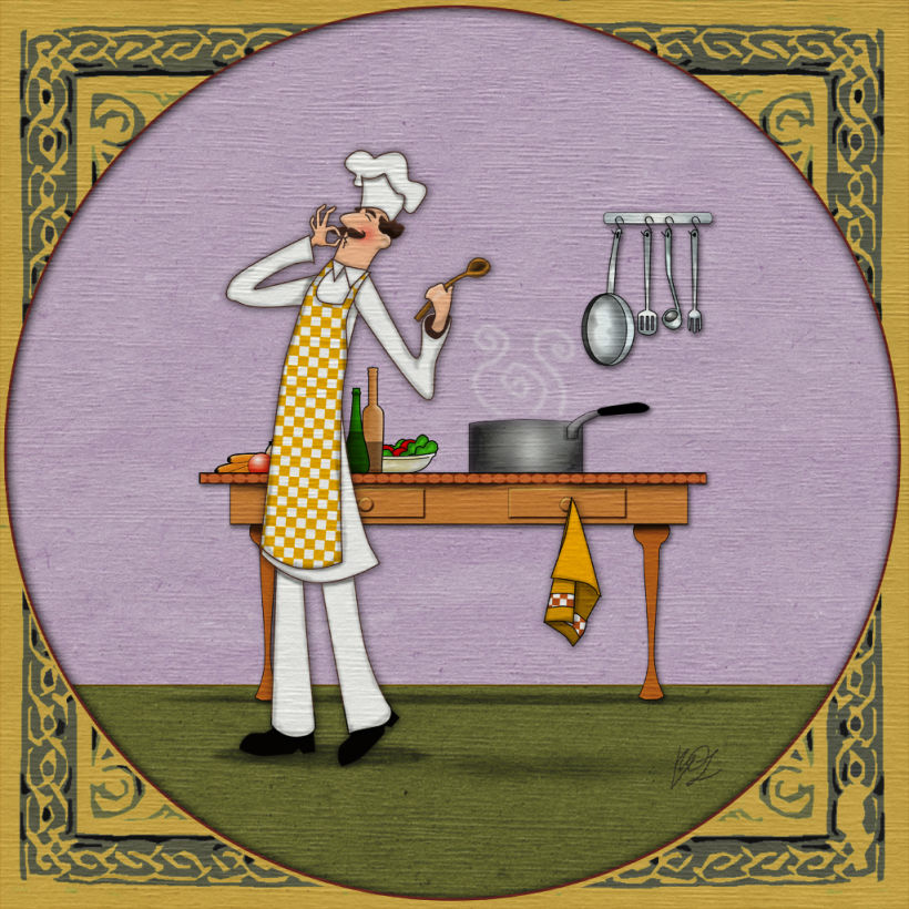 Ilustraciones para relojes de cocina 0