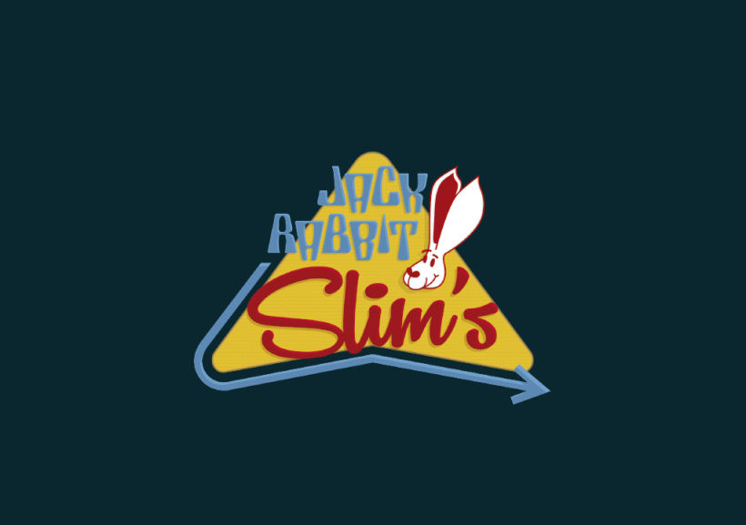 Mi Proyecto del curso: Tipografía y Branding: Diseño de un logotipo icónico Jack Rabbit Slim's -1