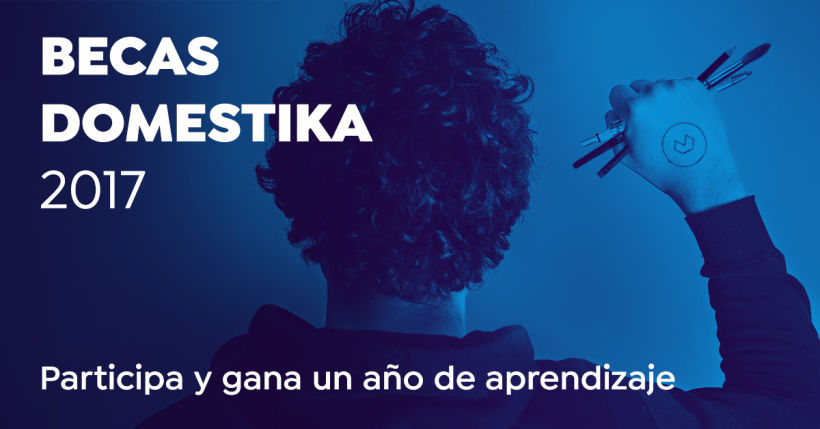 Becas Domestika 2017. Participa y gana un año de aprendizaje. 0