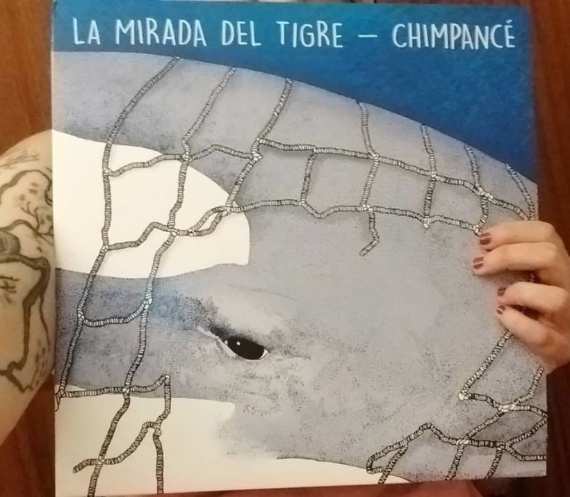 Ilustración Split La mirada del Tigre/ Chimpancé 3