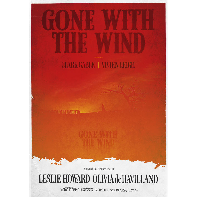 GONE WITH TE WIND. Poster -1